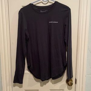 Black Under Armour long sleeve workout top
